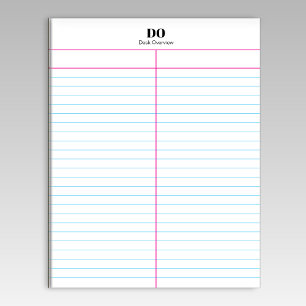 Add Your Own Name Two Column Notepad