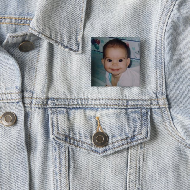 Add Your Own Photo 15 Cm Square Badge (In Situ)