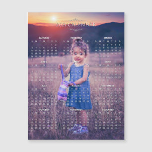 Add Your Own Photo 2021 Calendar Magnetic Card