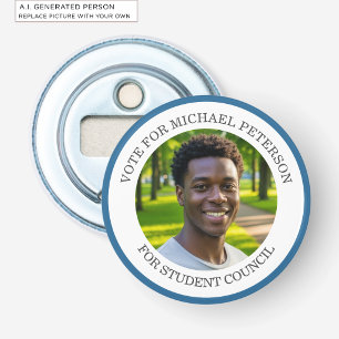 Add Your Own Photo and Election Campaign Title Bottle Opener