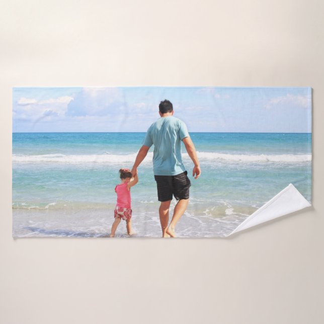 Add Your Own Photo and/or Text Bath Towel (Bath Towel)