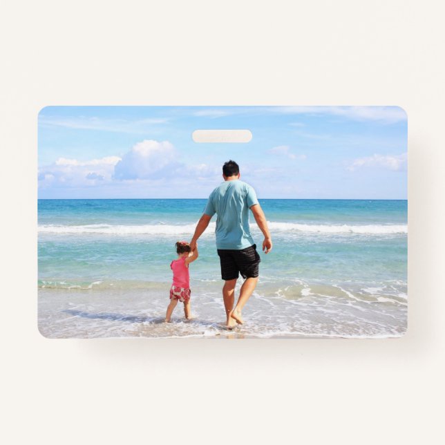 Add Your Own Photo and/or Text ID Badge (Front)