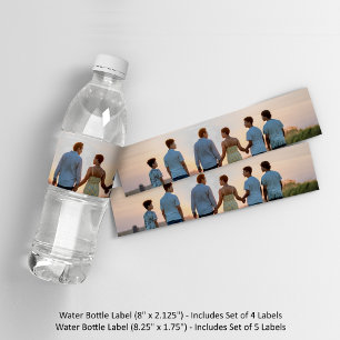 Add Your Own Photo and/or Text Water Bottle Label