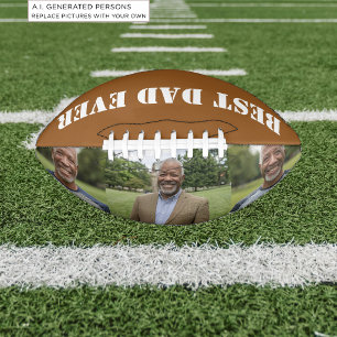 Add your own Photo Best Dad American Football