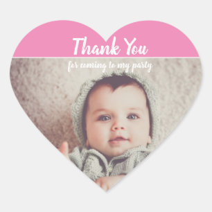 Add Your Own Photo Birthday Thank You  Stickers