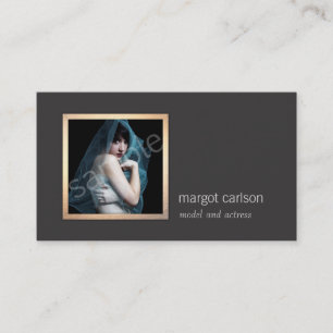 Add Your Own Photo Chic Fashion Photography Business Card