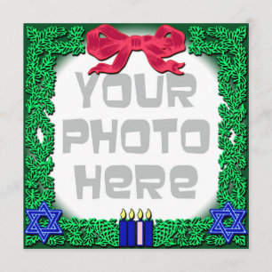 Add Your Own Photo Christmas / Hanukkah Card