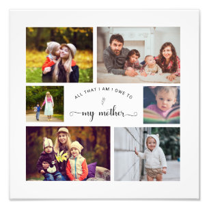 Add your own Photo Collage Mother Best Mum Quote