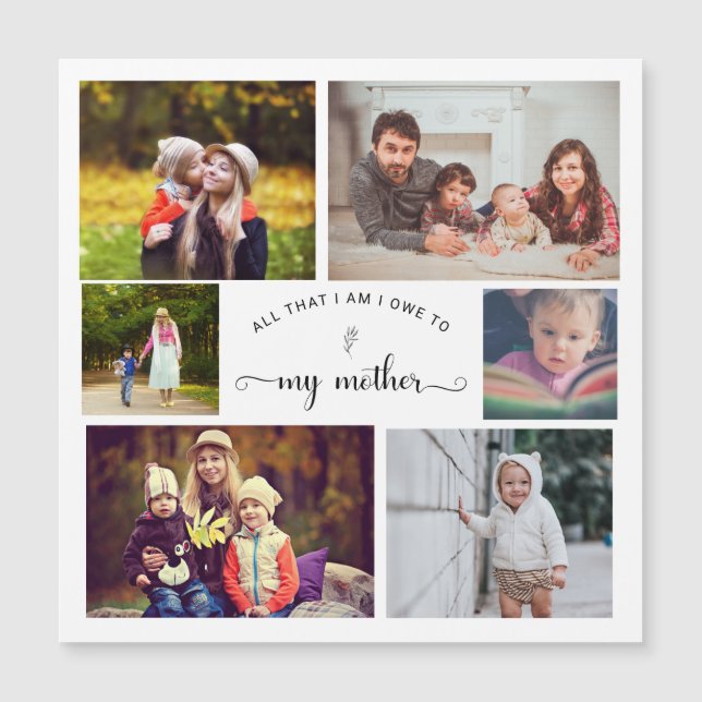 Add your own Photo Collage Mother's Day Quote (Front)