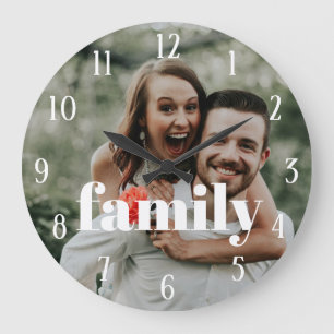 Add Your Own Photo Custom Large Clock