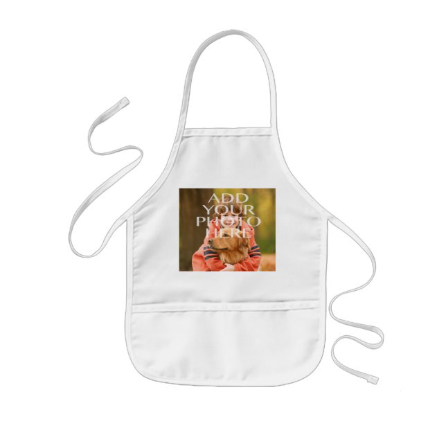 Add Your Own Photo Custom Personalised Kids Apron (Front)