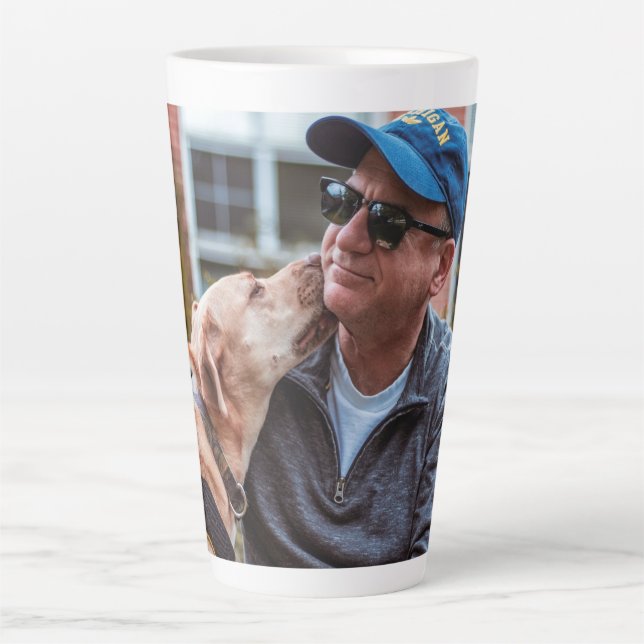 Add Your Own Photo Custom Personalised Latte Mug (Front)