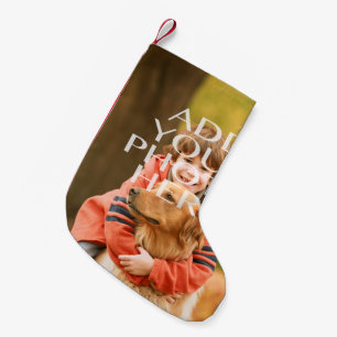 Add Your Own Photo Custom Personalised Small Christmas Stocking