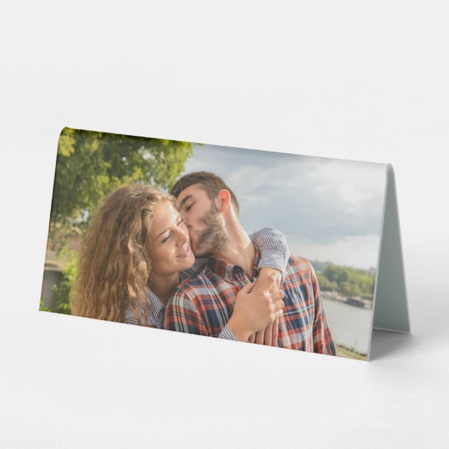 Add Your Own Photo Custom Table Tent Sign (Front)