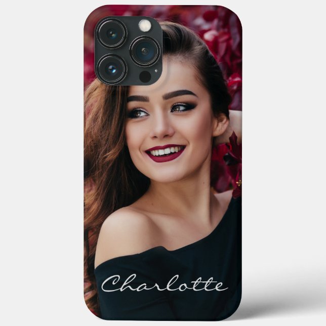 Add Your Own Photo DIY Custom Personalised Name Case-Mate iPhone Case (Back)