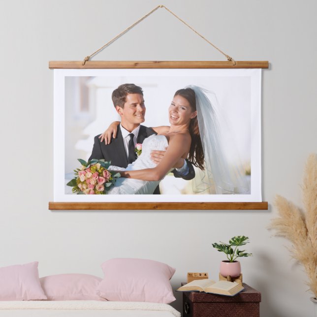 ADD YOUR OWN PHOTO DIY WEDDING Picture Image Hanging Tapestry (Bedroom)