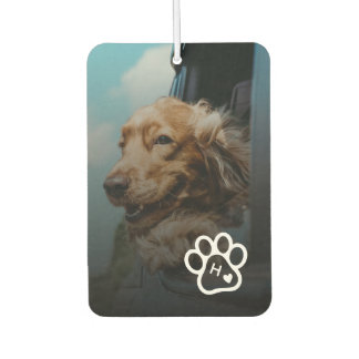 Add Your Own Photo Dog Pets Monogram Car Air Freshener
