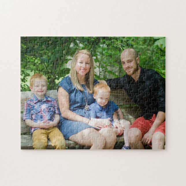 Add Your Own Photo Fun Family Gift Jigsaw Puzzle (Horizontal)