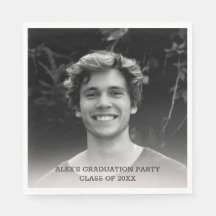 Add Your Own Photo Graduation Party Paper Napkin