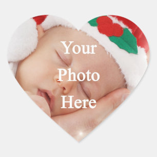 Add your own photo heart sticker