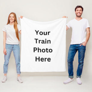 Add Your Own Photo Here Fleece Blanket