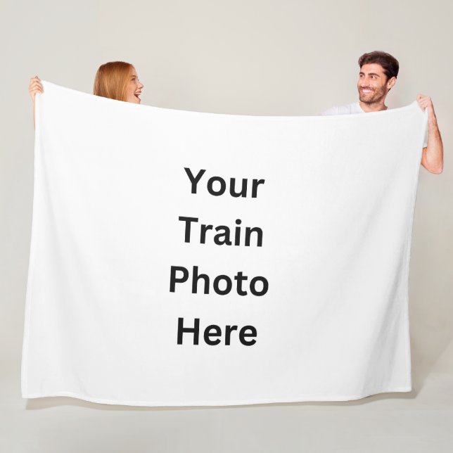 Add Your Own Photo Here Fleece Blanket (In Situ)