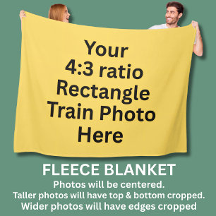 Add Your Own Photo Here - Large Fleece Blanket
