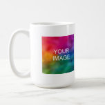 Add Your Own Photo Image Text Business Logo Modern Coffee Mug<br><div class="desc">Add Your Own Photo Image Text Business Logo Name Elegant Trendy Template Classic Coffee Mug.</div>