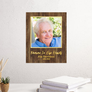 Add Your Own Photo In Memory Of  8x10 Foil Prints