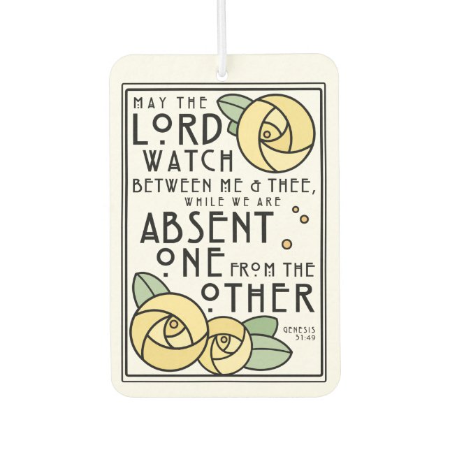 Add Your Own Photo | Mizpah Blessing Air Freshener (Front)