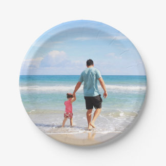 Add Your Own Photo or Text Paper Plate