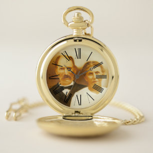 ADD YOUR OWN PHOTO OR TEXT POCKET WATCH
