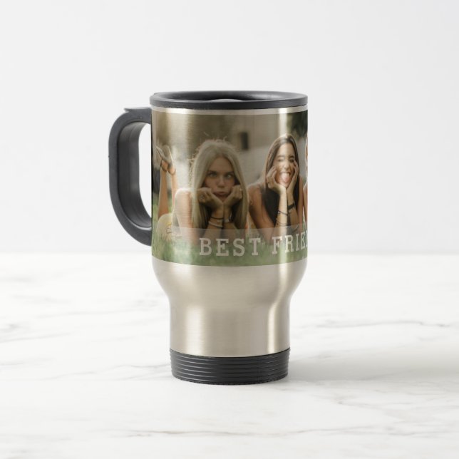Add Your Own Photo Personalised Travel Mug (Front Left)