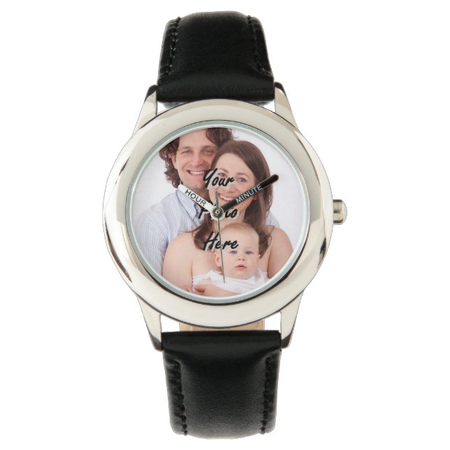 Add your own photo personalised watch (Front)