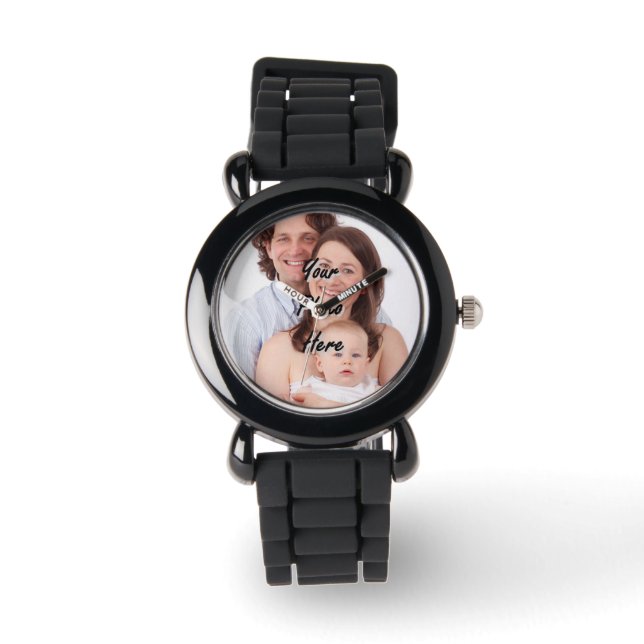 Add your own photo personalised watch (Front)