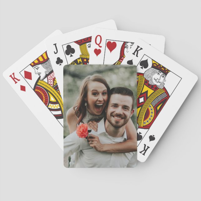 "Add Your Own Photo"  Playing Cards (Back)