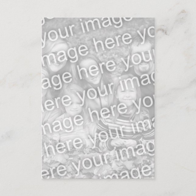 Add your own photo(s) enclosure card (Front)