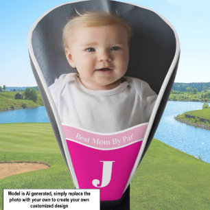 "Add your own photo" Template Best Mum Kids Photo Golf Head Cover