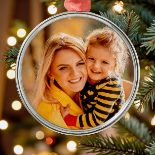 Add Your Own Photo Template Metal Tree Decoration