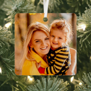Add Your Own Photo Template Metal Tree Decoration