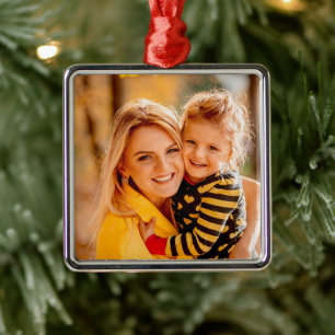 Add Your Own Photo Template Metal Tree Decoration