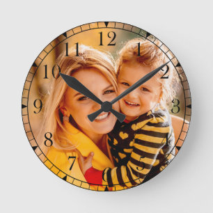 Add Your Own Photo   Template Round Clock