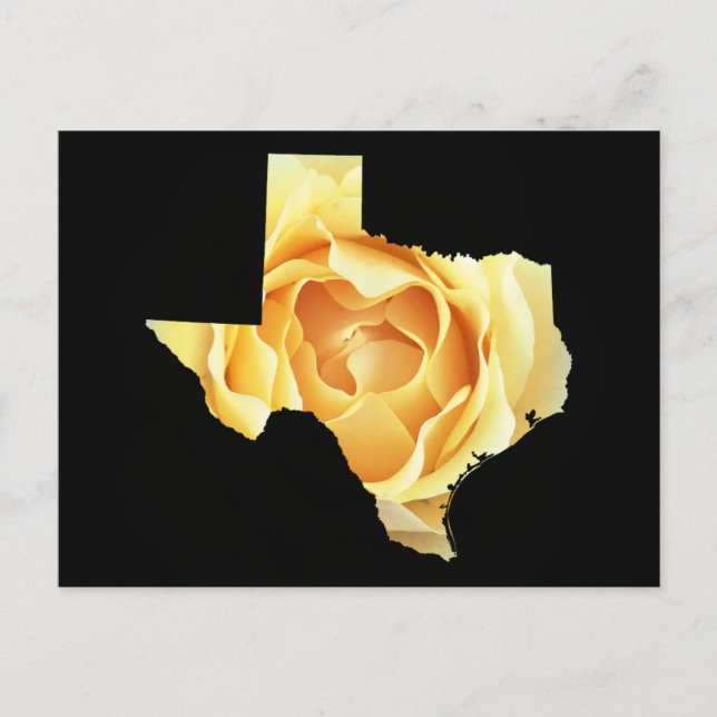 Add Your Own Photo Texas Map Shape Postcard (Front)