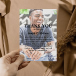 Add Your Own Photo & Text Modern Sympathy Thank You Card<br><div class="desc">Create an unforgettable personal connection with friends and family through the power of custom designed sympathy thank you cards. These cards come with a blank space for a cherished photo of your loved one, offering you the chance to create a heartfelt tribute. The clean, modern design is perfect for showcasing...</div>