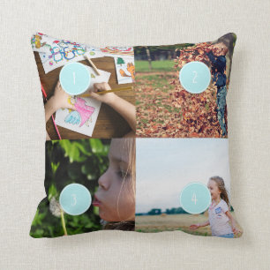 Add Your Own Photos Customisable 4 images Cushion