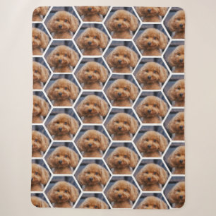 Add Your Own Photos Hexagon Collage Custom Blanket