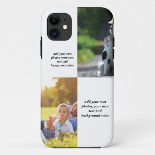 Add your own photos, text and  background throw pi iPhone 11 case