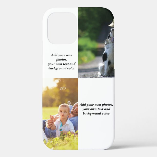 Add your own photos, text and  background throw pi Case-Mate iPhone case (Back)