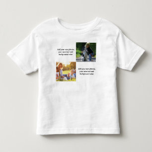 Add your own photos, text and  background throw pi toddler T-Shirt