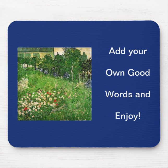 Add your own picture and words mouse mat (Front)